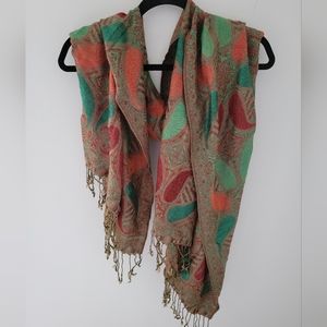 Paisley print pashmina